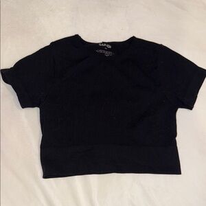 Garage Jet Black Knit Tee
